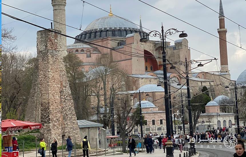 نمای خارجی مسجد ایاصوفیه استانبول 